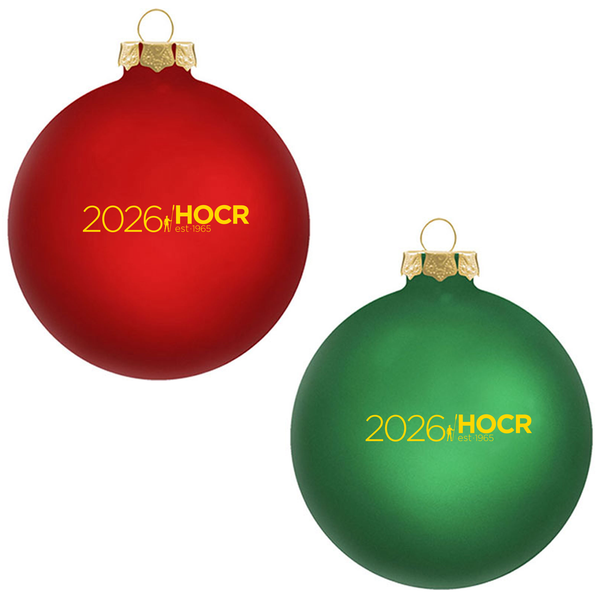 Head of the Charles 3-1/4" Diameter 2026 Annual Logo Sphere Christmas Ornament Available Colors