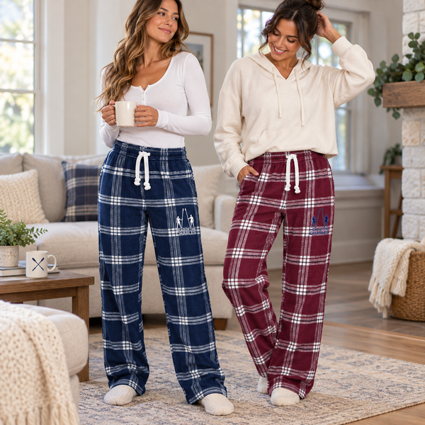 Head of the Charles Plaid Lounge Pants in Use Living Room Area