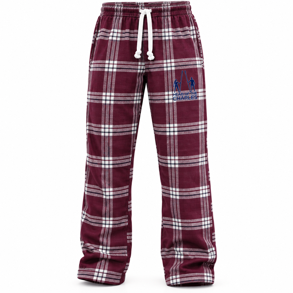 Head of the Charles Plaid Lounge Pants  Burgundy (Red)