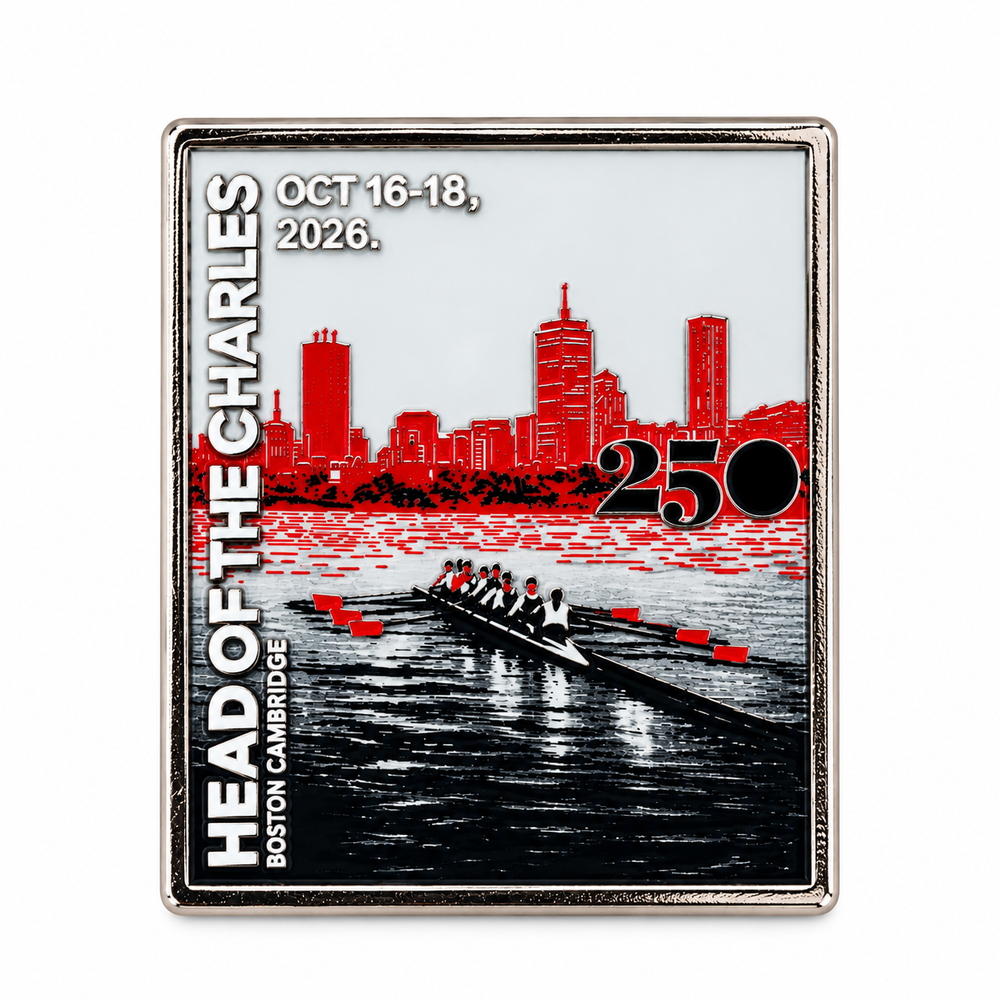 Head of the Charles 250TH Anniversary Lapel Pin, Chrome Product View