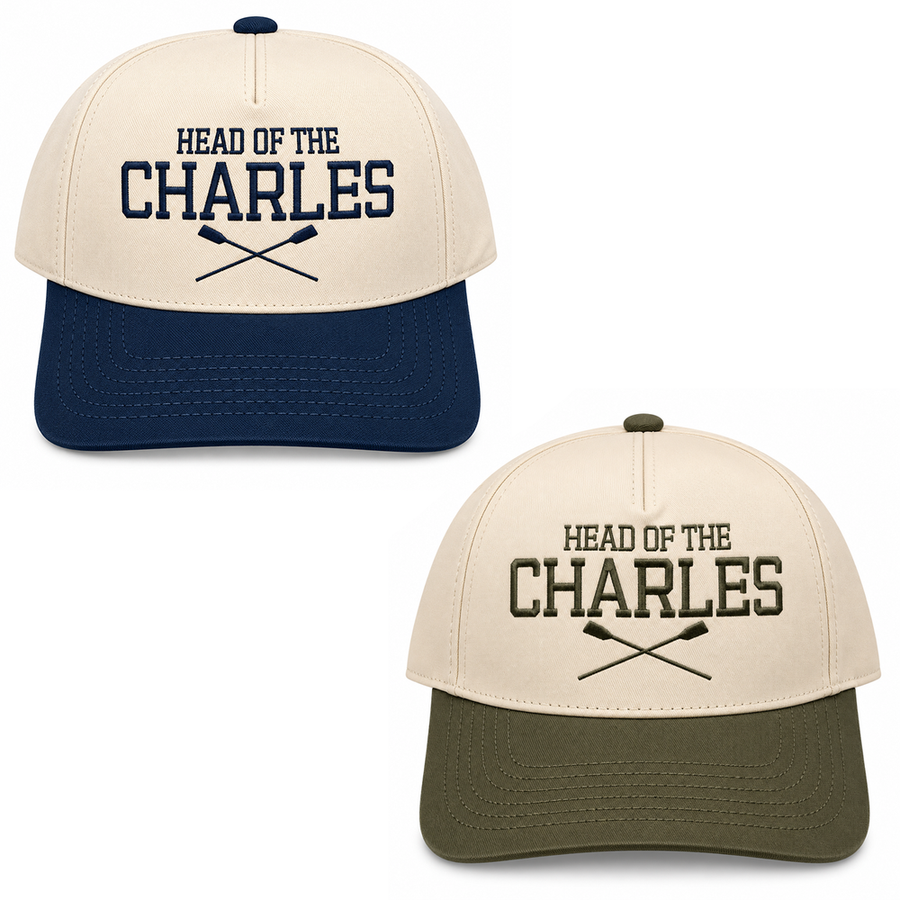 Head of the Charles Embroidered Logo with Crossed Oars 5-Panel Hat Available Colors - Product View