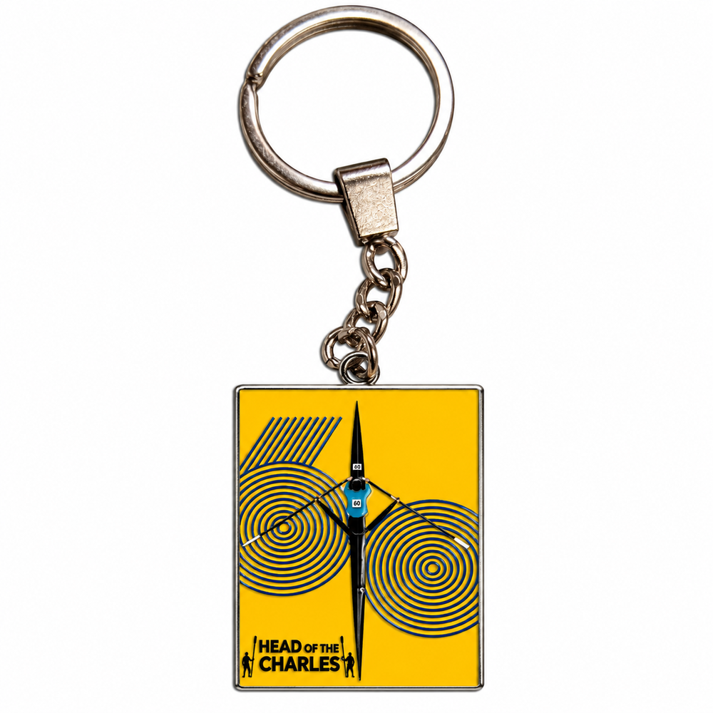 Head of the Charles 60th Anniversary Rowing Keychain Product View