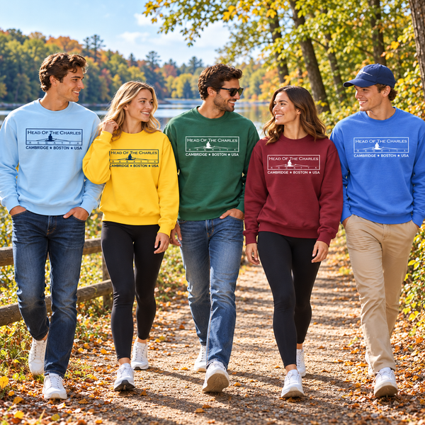Head of the Charles Rower Embroidered Crewneck Sweatshirts