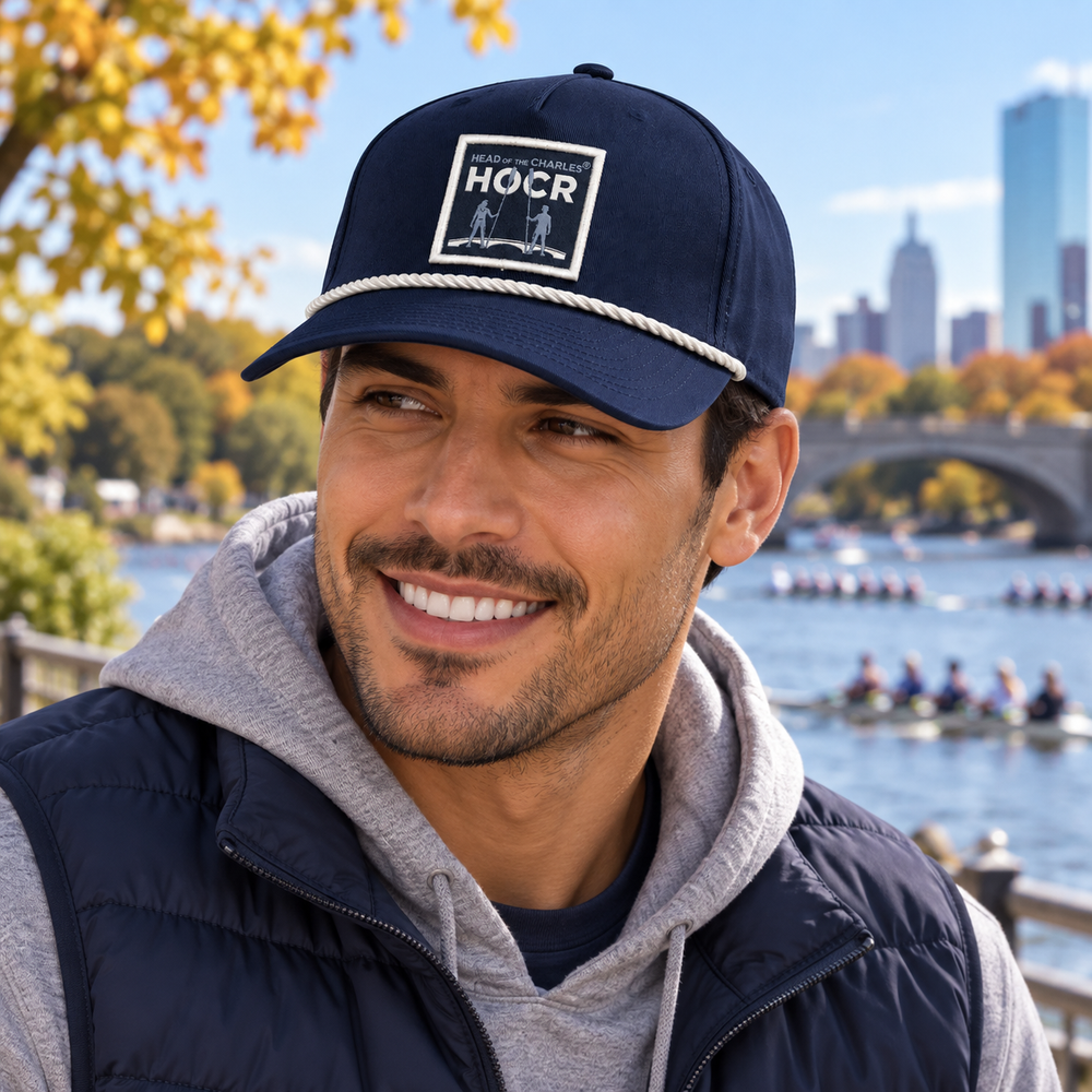 Head of the Charles HOCR Patch Rope Hat in Use Outdoor Event