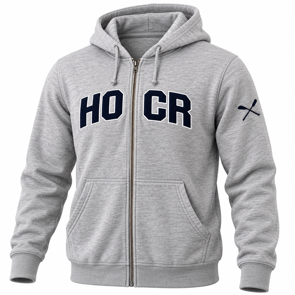 Head of the Charles HOCR Full-Zip Varsity Hoodie Heather Gray