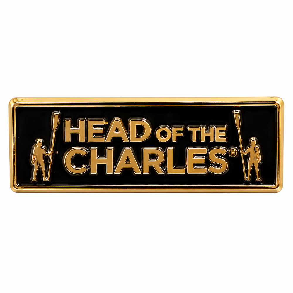 Head of the Charles Primary Logo Lapel Pin, Gold / Black Product View