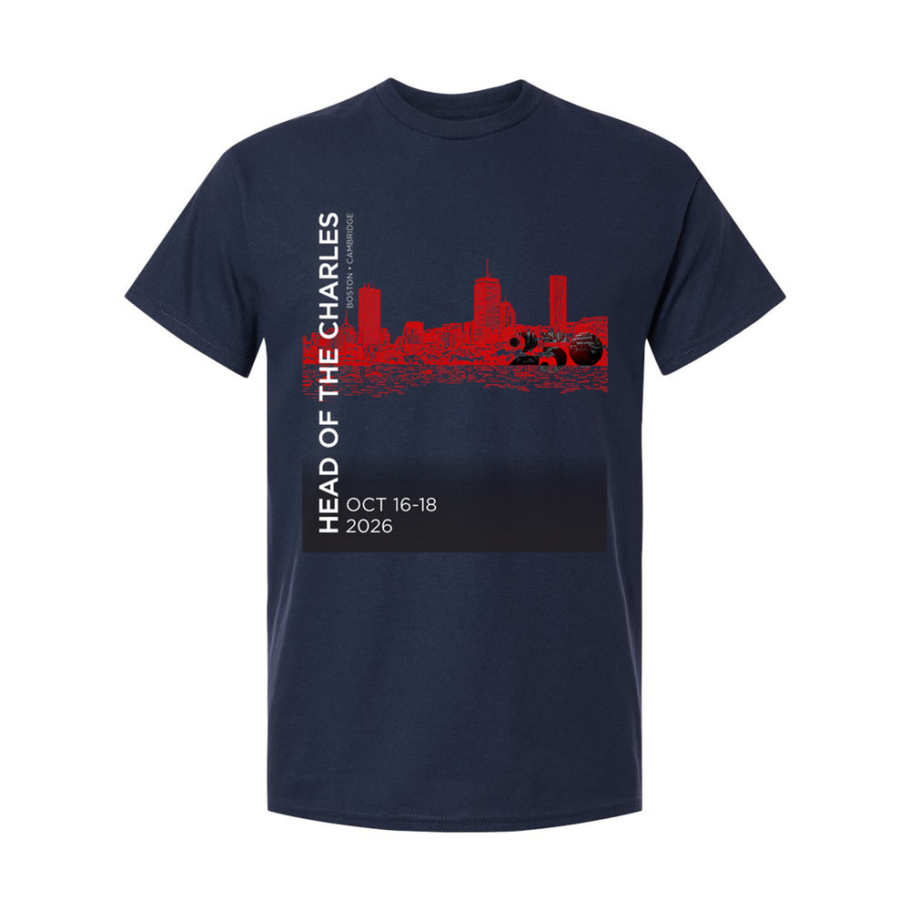 Head of the Charles 250 Anniversary Short Sleeve T-Shirt Navy Product View