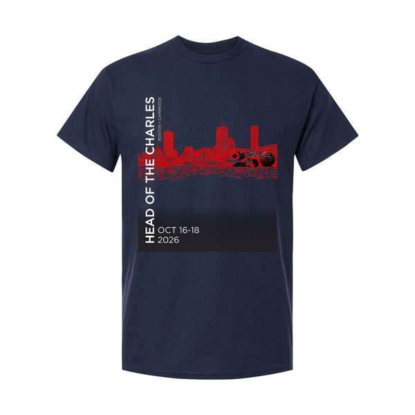 Head of the Charles 250 Anniversary Short Sleeve T-Shirt Navy Product View