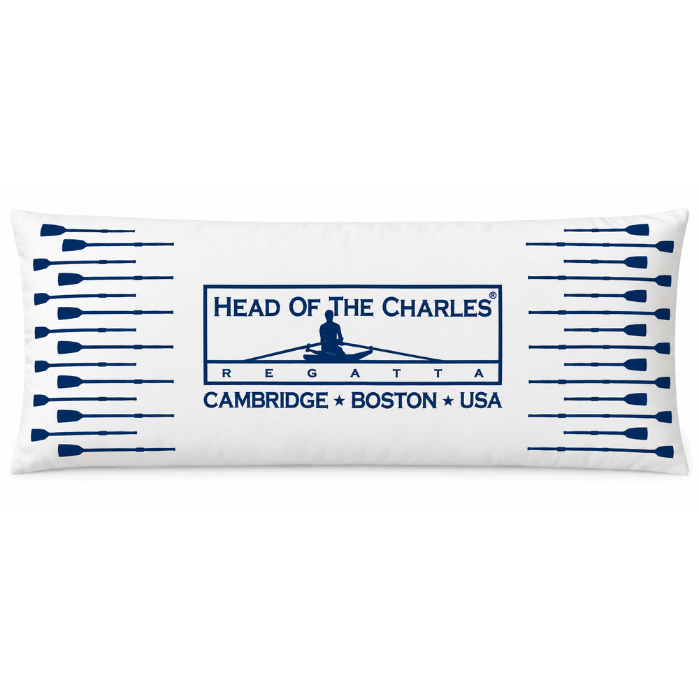 Head of the Charles Primary Logo Pillow White