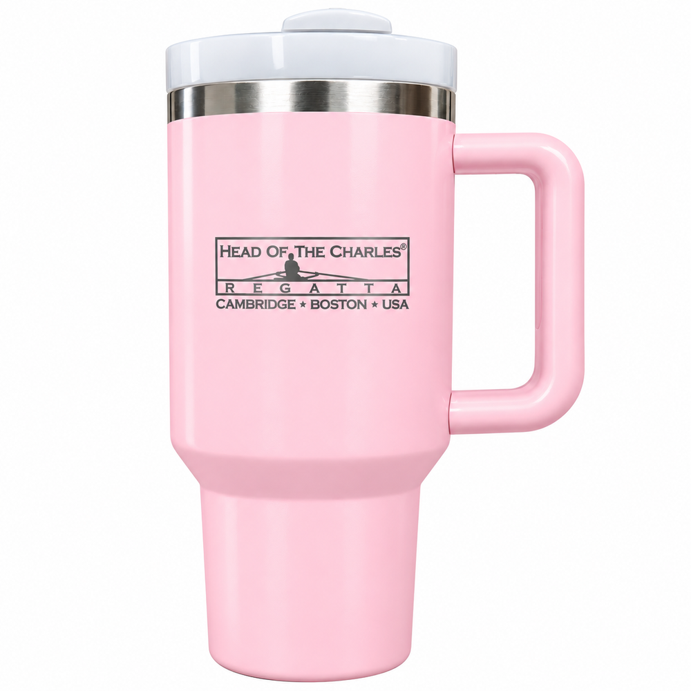 Head of the Charles Stanley Cup Large Travel Mug with Straw Pink
