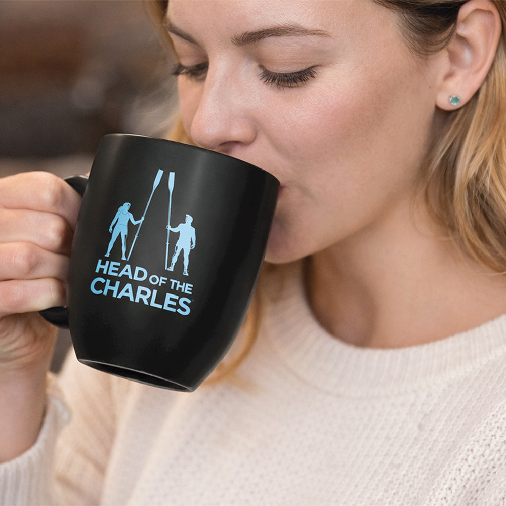 Head of the Charles Black Coffee Mug