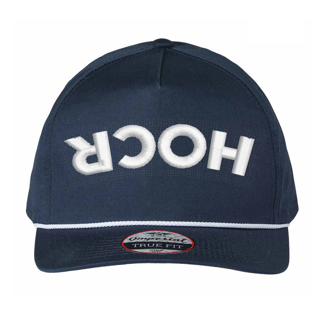 Head of the Charles Backwards Rope Hat Front View