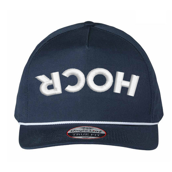 Head of the Charles Backwards Rope Hat Front View