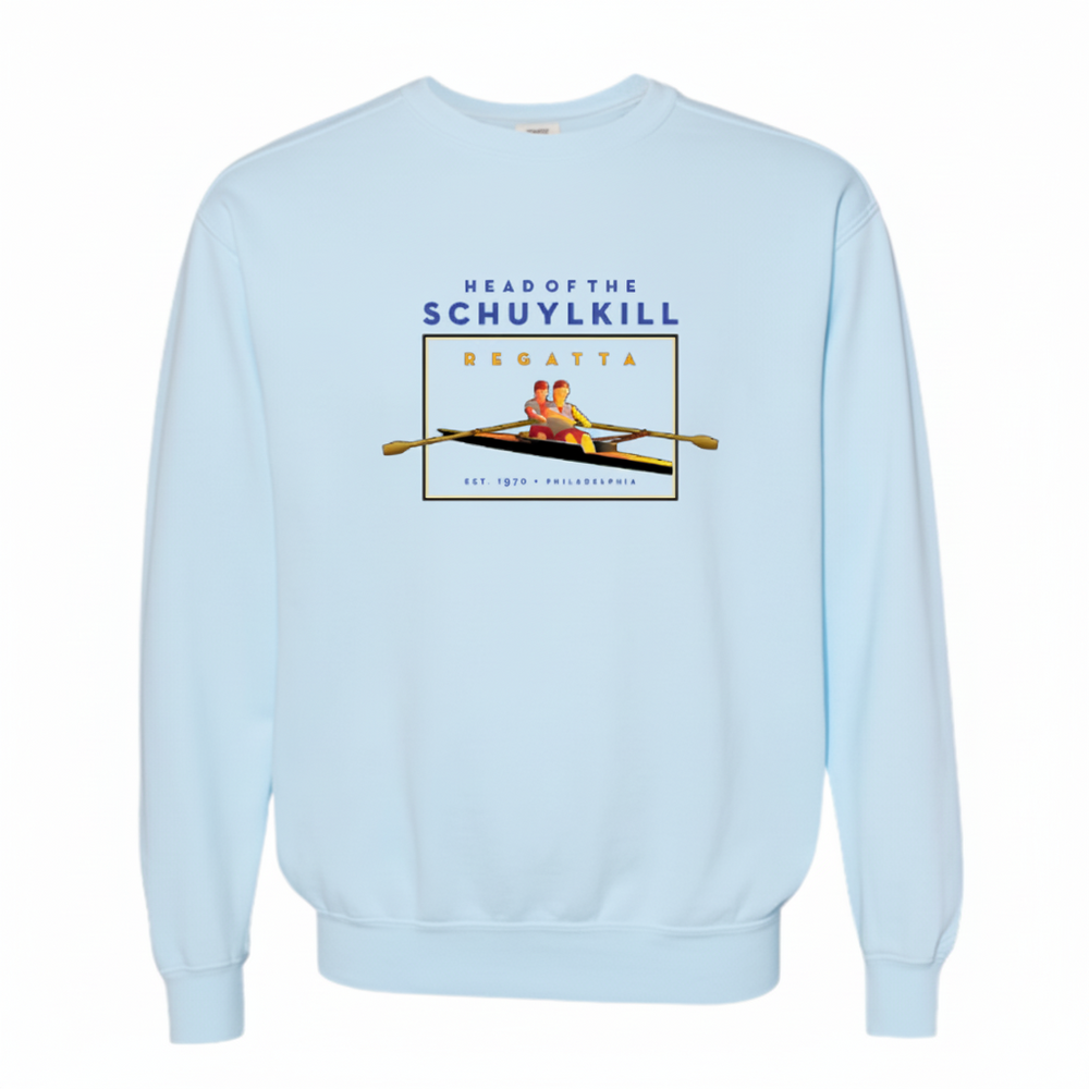 Head of the Schuylkill Embroidered Crewneck Light Blue