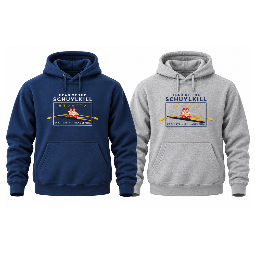 Head of the Schuylkill Regatta Embroidered Hoodie Sweatshirt Available Colors