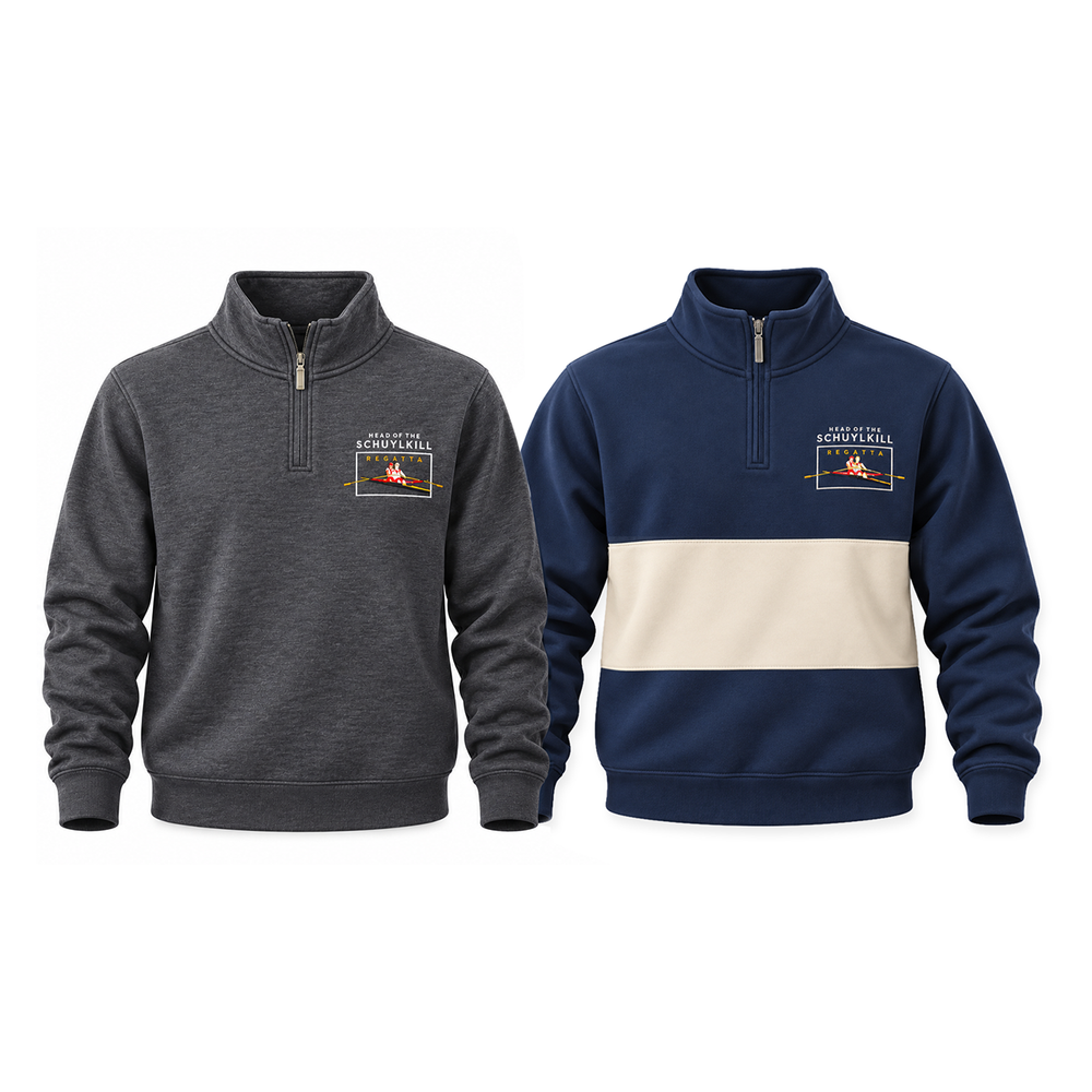 Head of the Schuylkill Regatta Embroidered Quarter-Zip Sweatshirt Available Colors