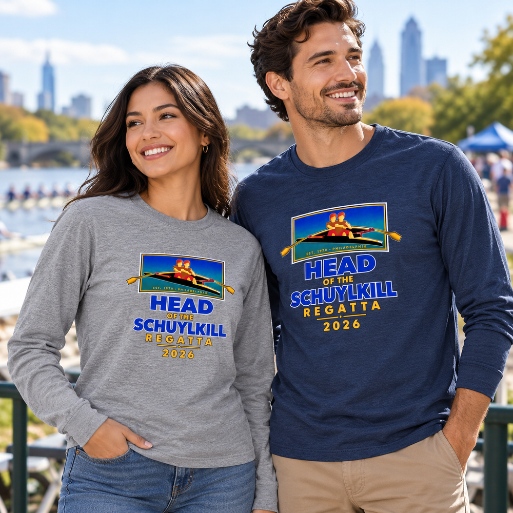 Head of the Schuylkill Regatta 2026 Long Sleeve T-Shirt in Use Outdoor Event