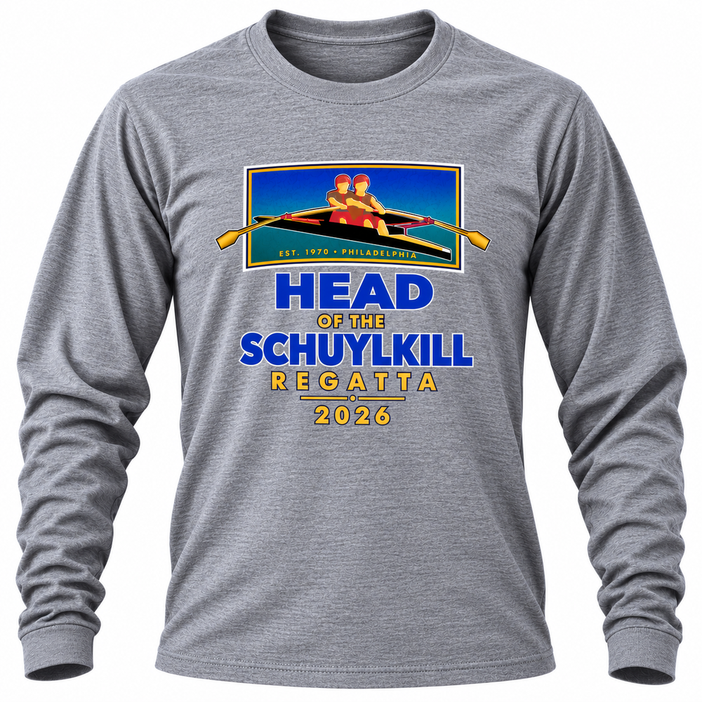 Head of the Schuylkill Regatta 2026 Long Sleeve T-Shirt Gray
