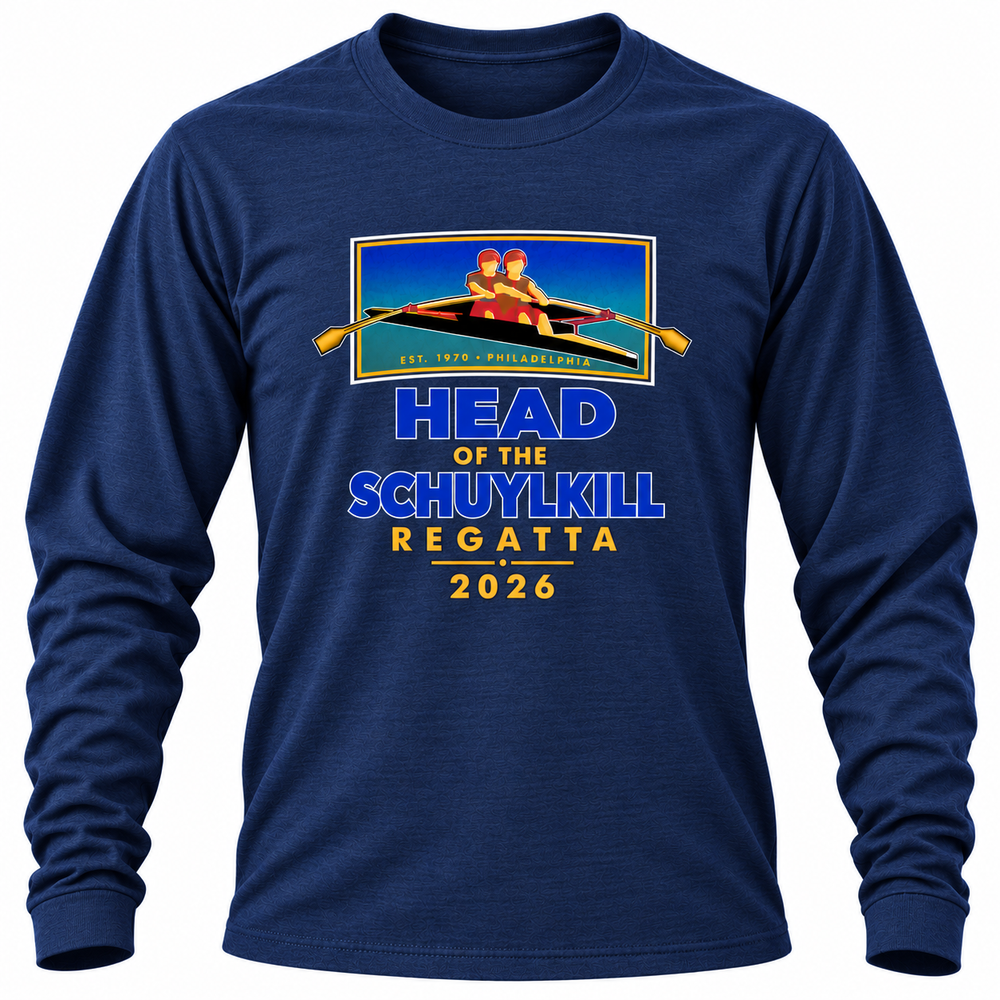 Head of the Schuylkill Regatta 2026 Long Sleeve T-Shirt Navy