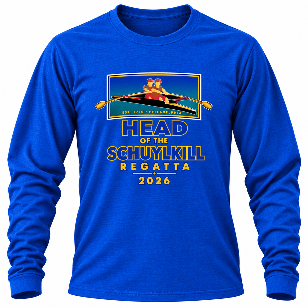 Head of the Schuylkill Regatta 2026 Long Sleeve T-Shirt Royal Blue