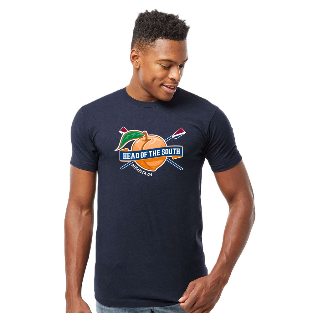 Head of the South Primary Logo 100% Cotton Short Sleeve T-Shirt, Navy Product View