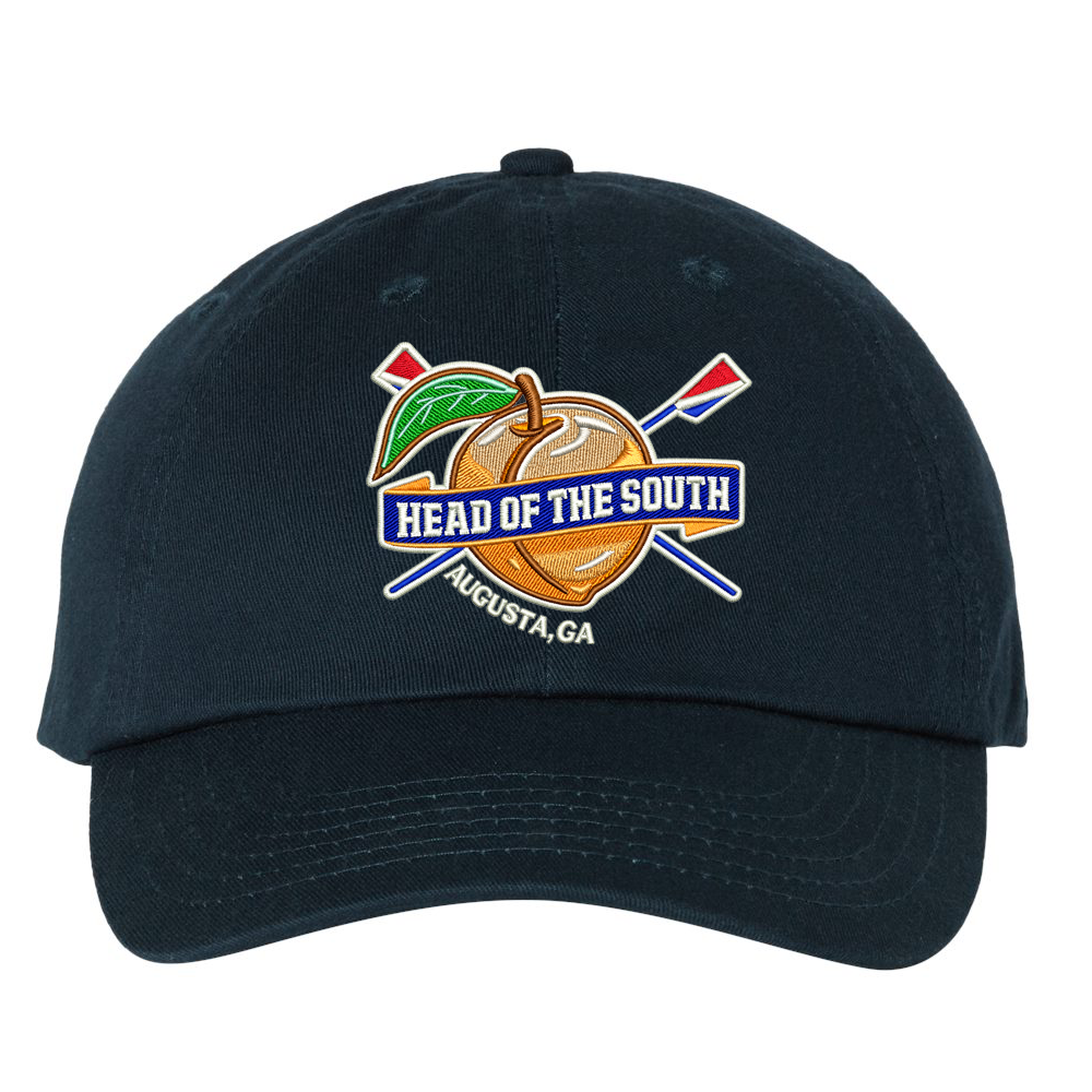 Head of the South Embroidered Logo Classic Dad Hat with Adjustable Strap Navy
