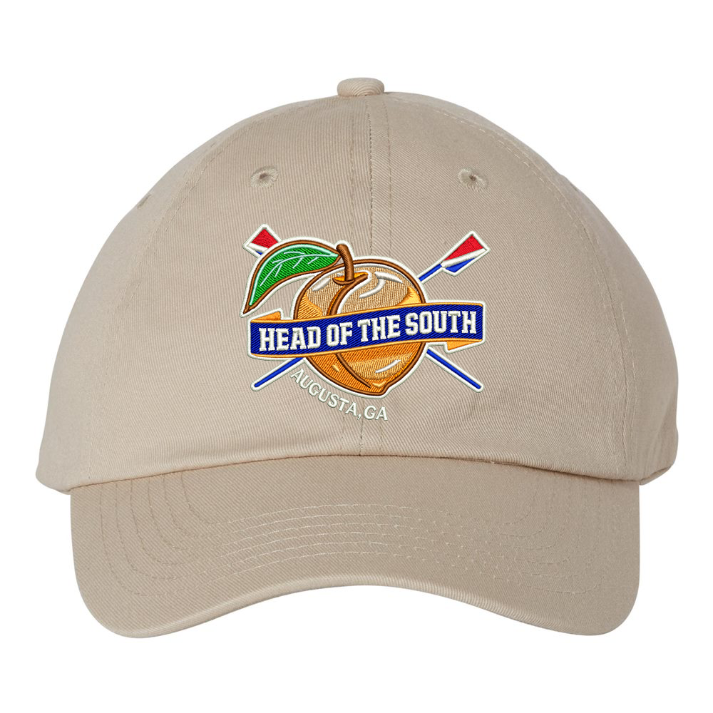 Head of the South Embroidered Logo Classic Dad Hat with Adjustable Strap Stone (Beige)
