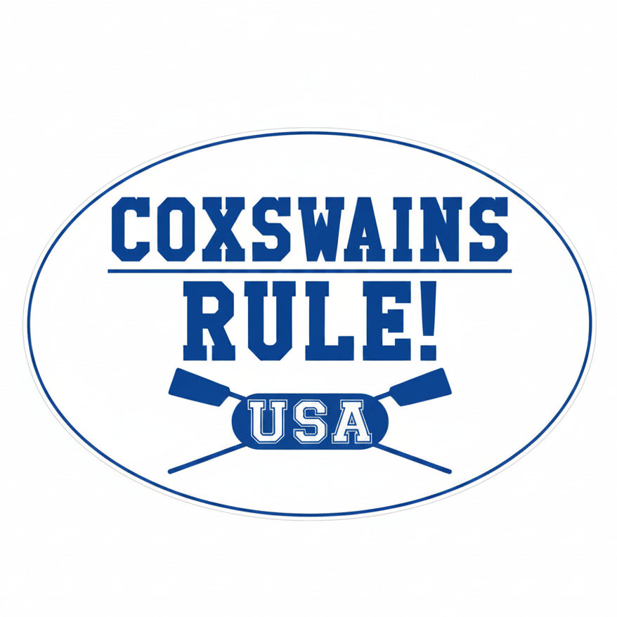 COXSWAINS RULE! Oval Sticker Product View