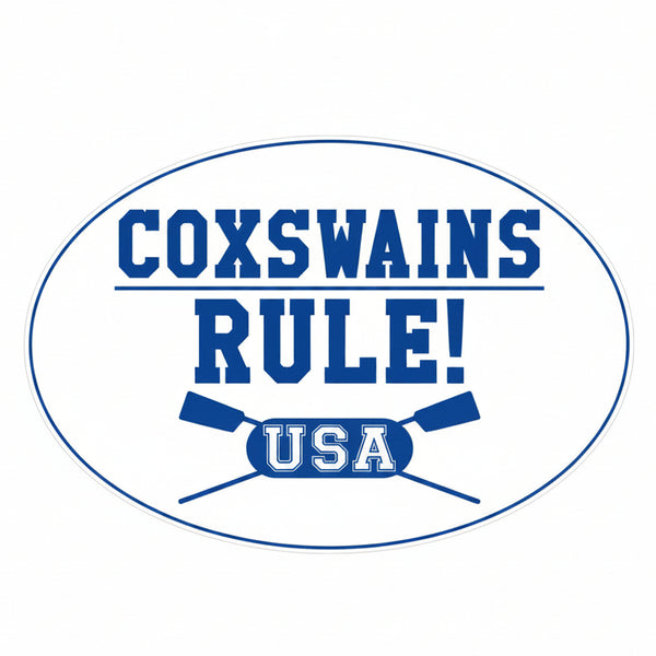 COXSWAINS RULE! Oval Sticker Product View