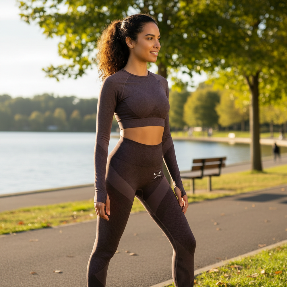 CREW USA Crossed Oars Vimmia X Seamless Legging in Use