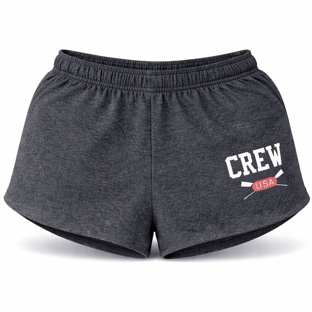 Crew USA Primary Logo Cotton Shorts Charcoal