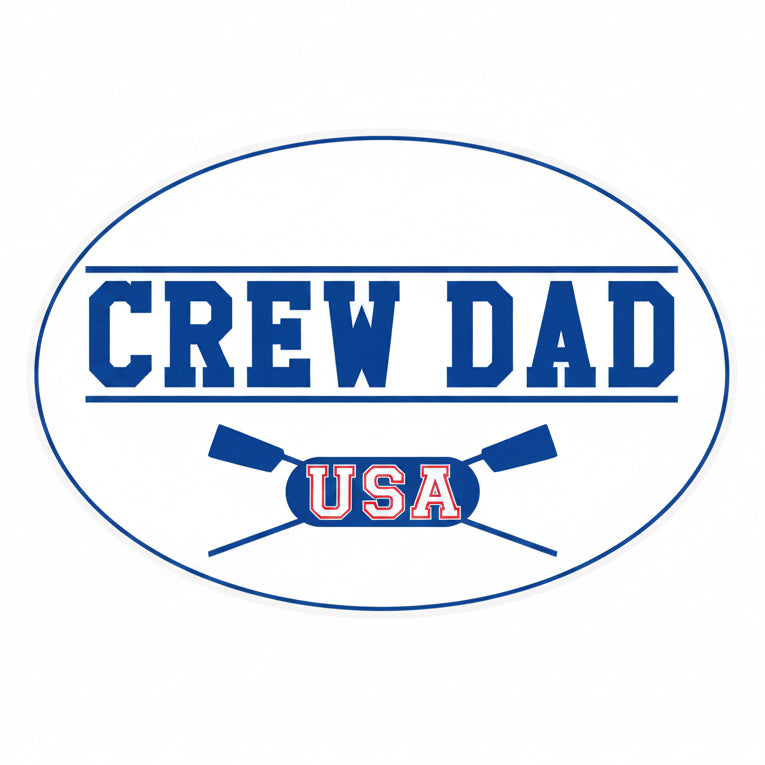 CREW DAD Oval Sticker Product View