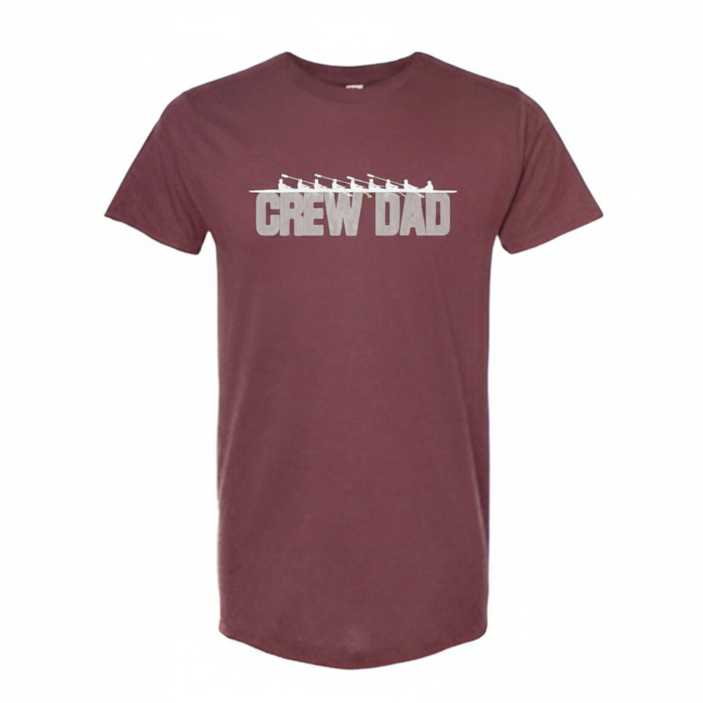 CREW USA "Crew Dad" Soft Short Sleeve T-Shirt Maroon