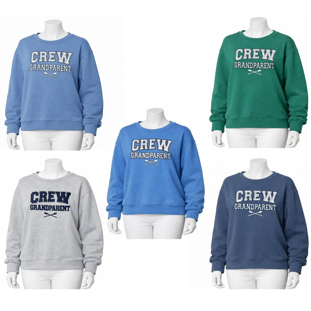 Crew USA Embroidered GRANDPARENT Crewneck Sweatshirt Available Colors
