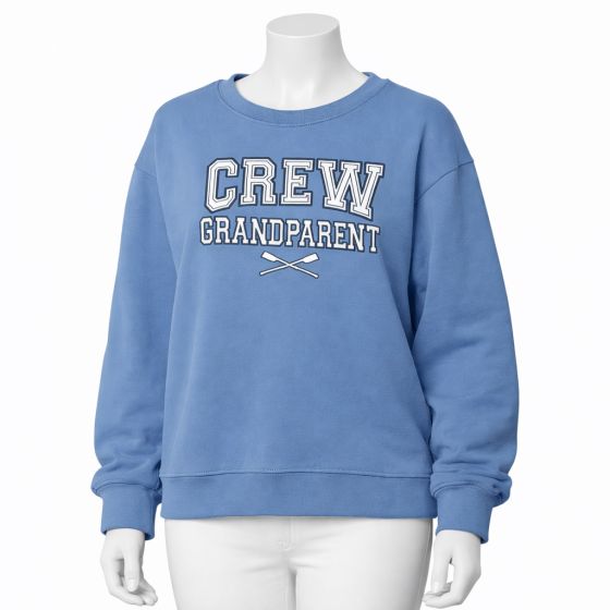 Crew USA Embroidered GRANDPARENT Crewneck Sweatshirt Denim