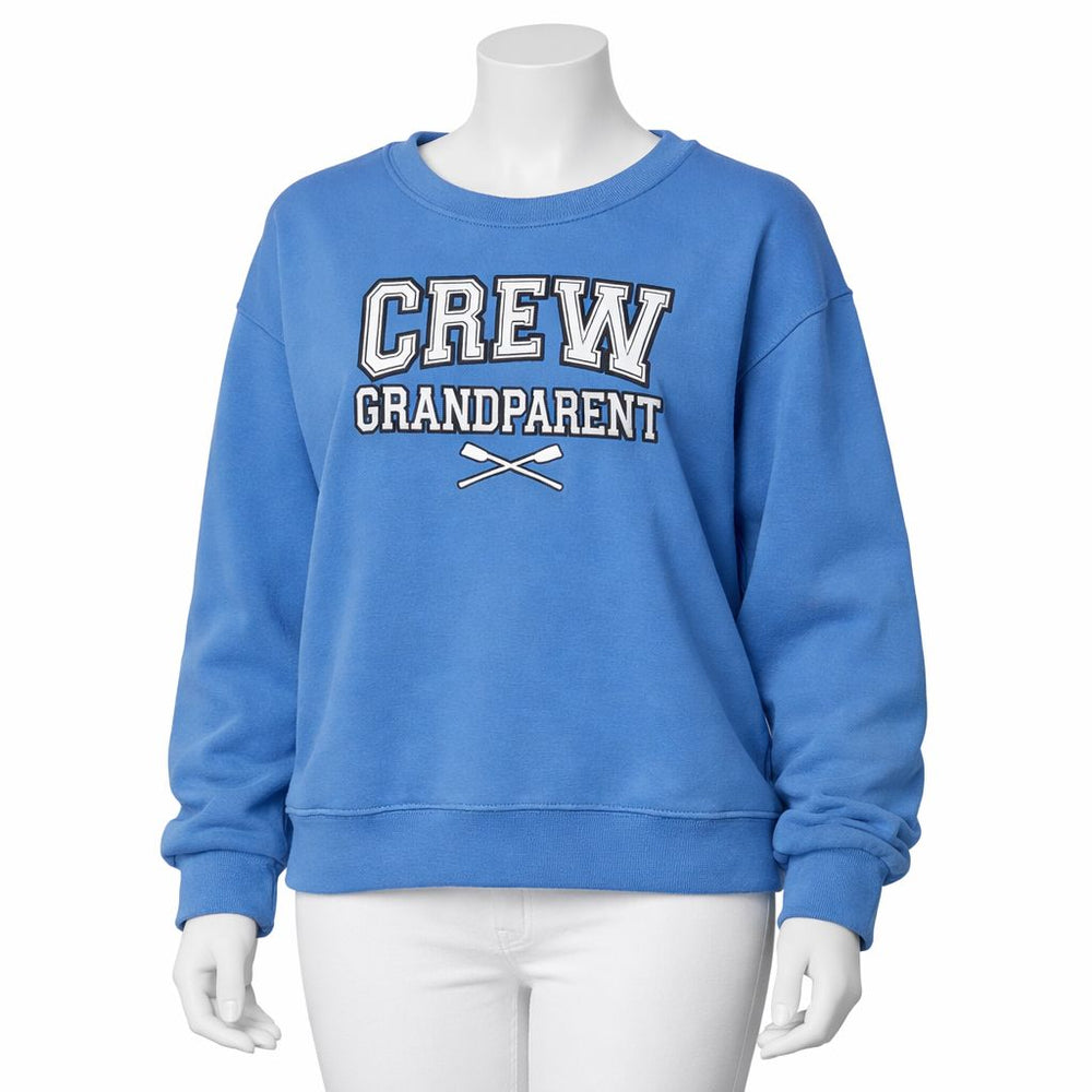 Crew USA Embroidered GRANDPARENT Crewneck Sweatshirt Flo Blue