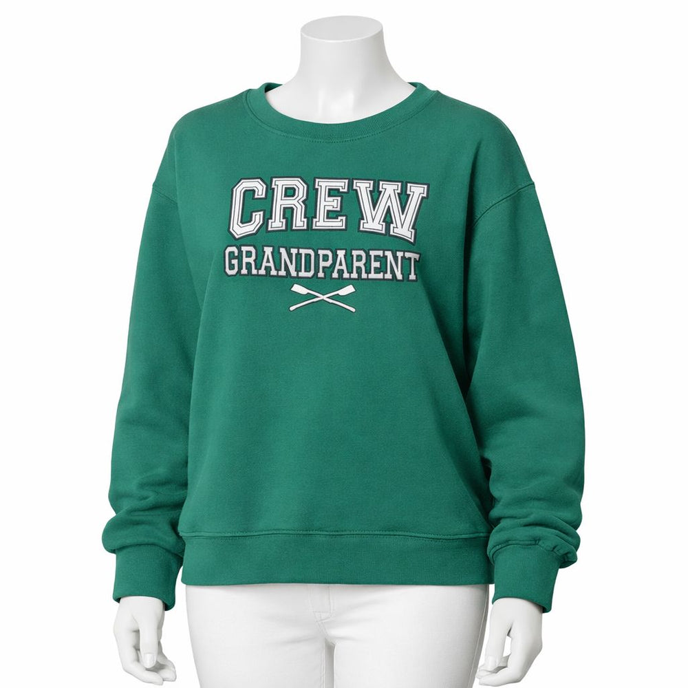 Crew USA Embroidered GRANDPARENT Crewneck Sweatshirt Green