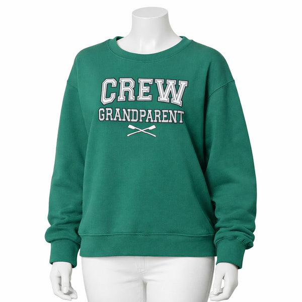 Crew USA Embroidered GRANDPARENT Crewneck Sweatshirt Green