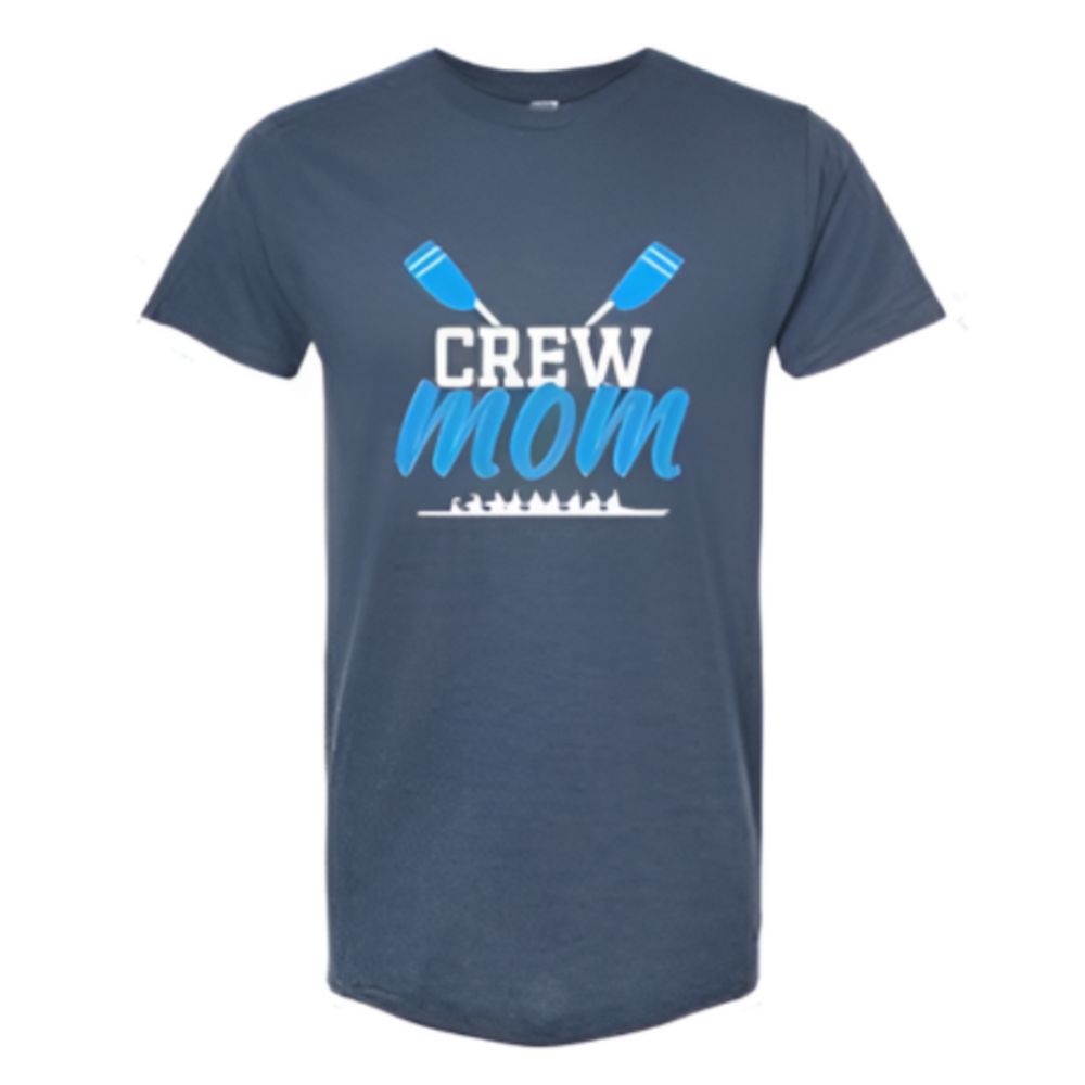 CREW USA Crew Mom Soft Short Sleeve T-shirt Heather Navy