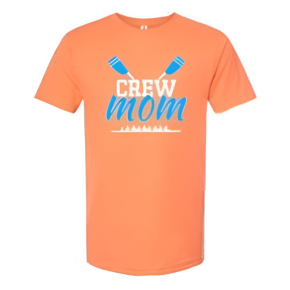CREW USA Crew Mom Soft Short Sleeve T-Shirt Orange