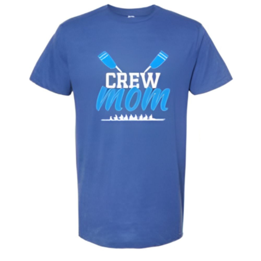 CREW USA Crew Mom Soft Short Sleeve T-Shirt Heather Royal (Blue)