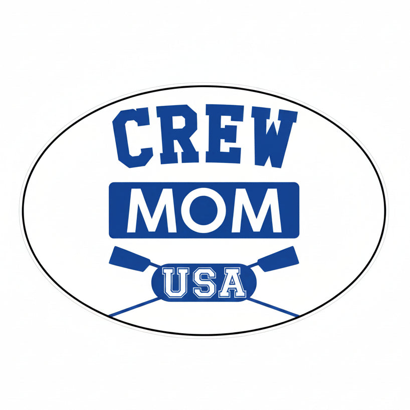 CREW MOM Oval Sticker Product View