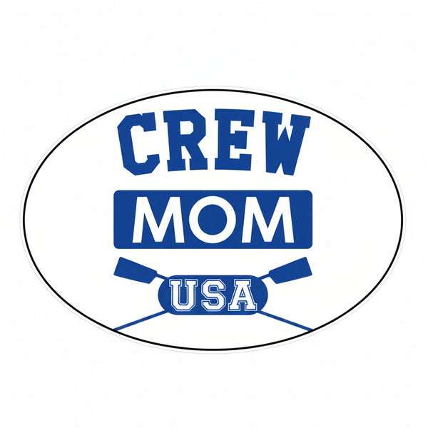 CREW MOM Oval Sticker Product View