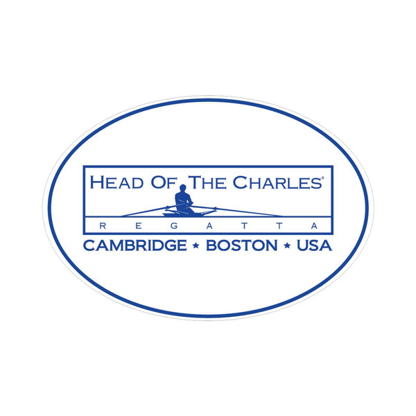 Head of the Charles Oval Sticker Front View
