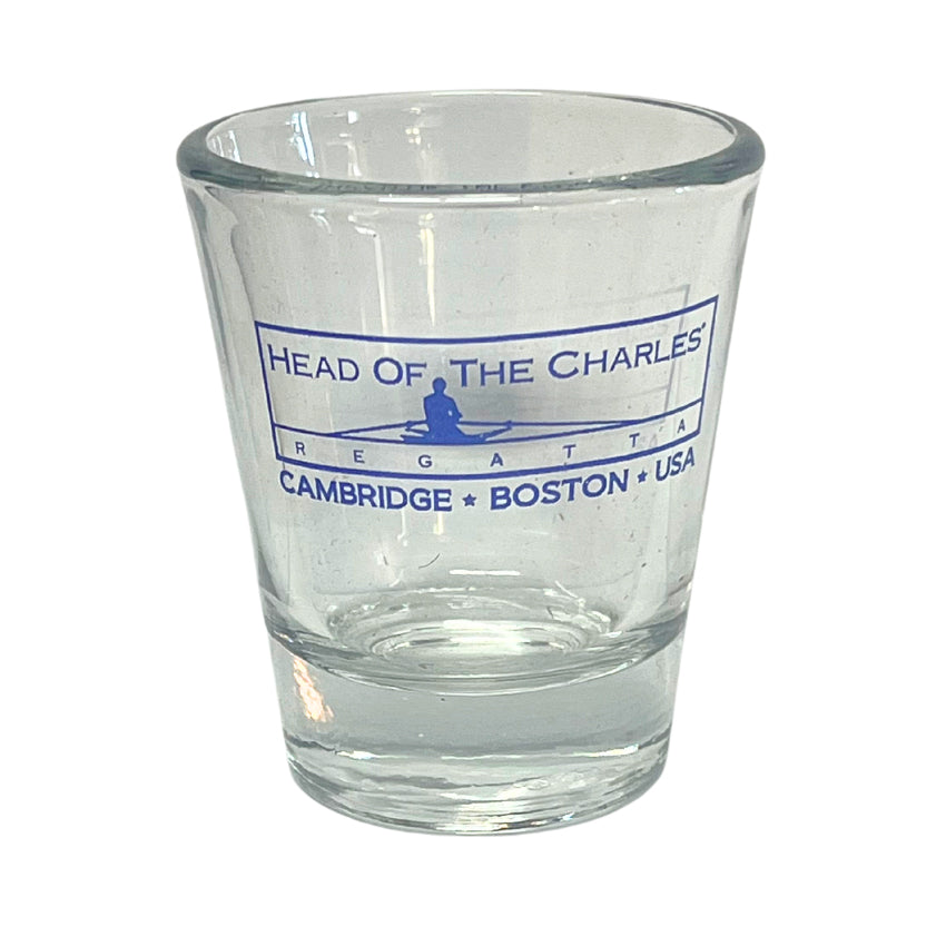 Head of the Charles Clear Logo Shot Glass