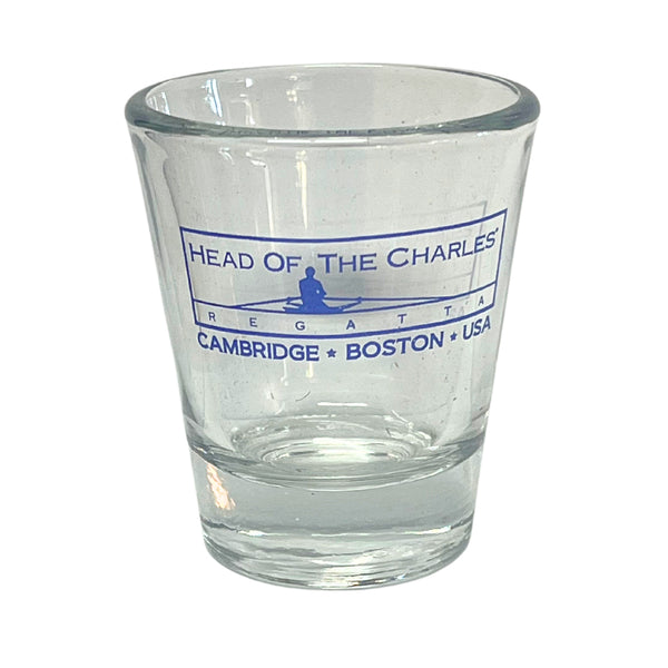 Head of the Charles Clear Logo Shot Glass