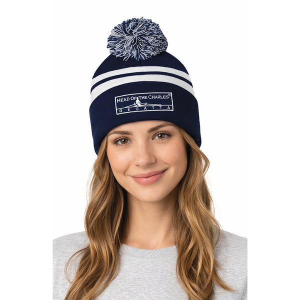 Head of the Charles Winter Pom Hat Front View