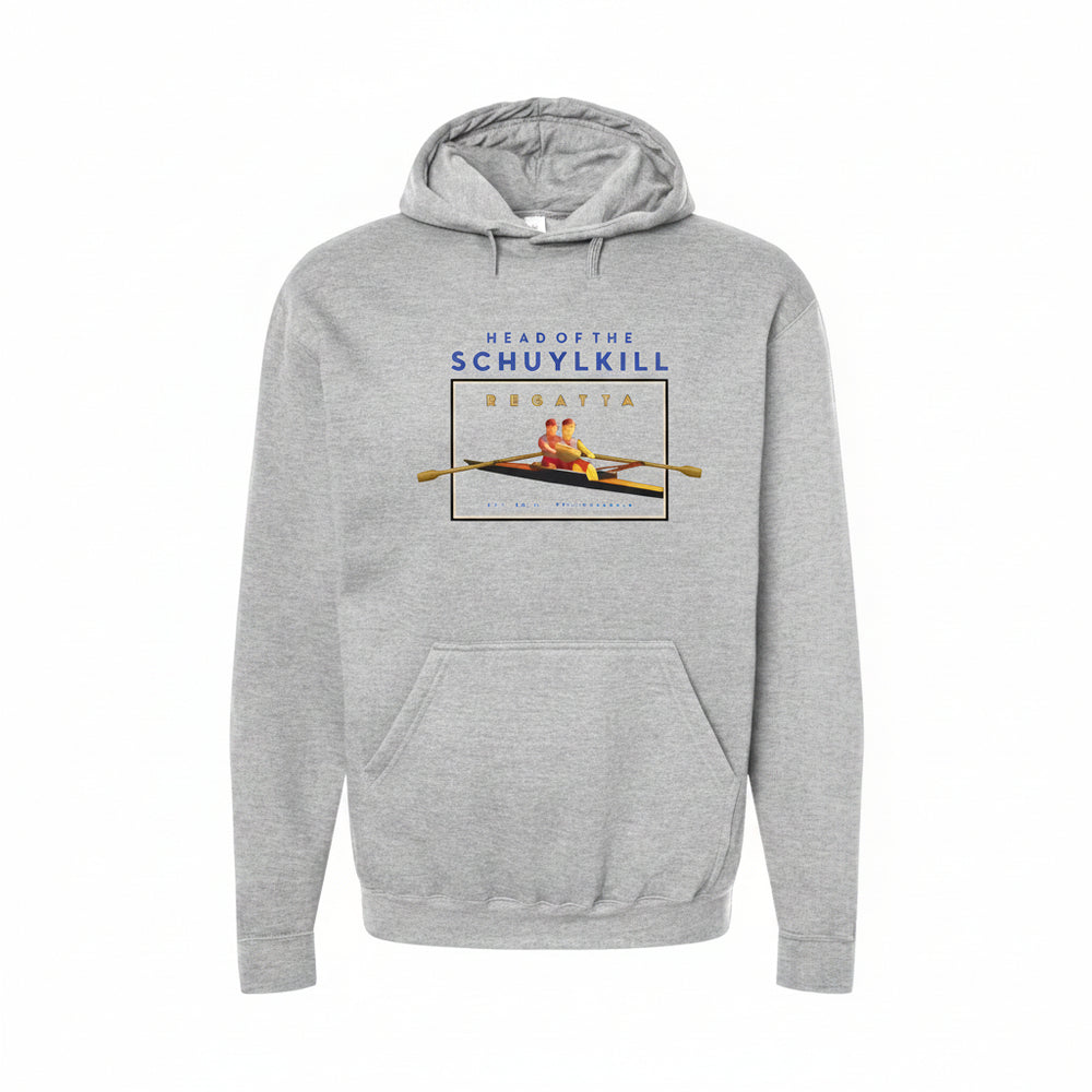 Head of the Schuylkill Primary Logo Non-Dated Hooded Sweatshirt Heather Grey
