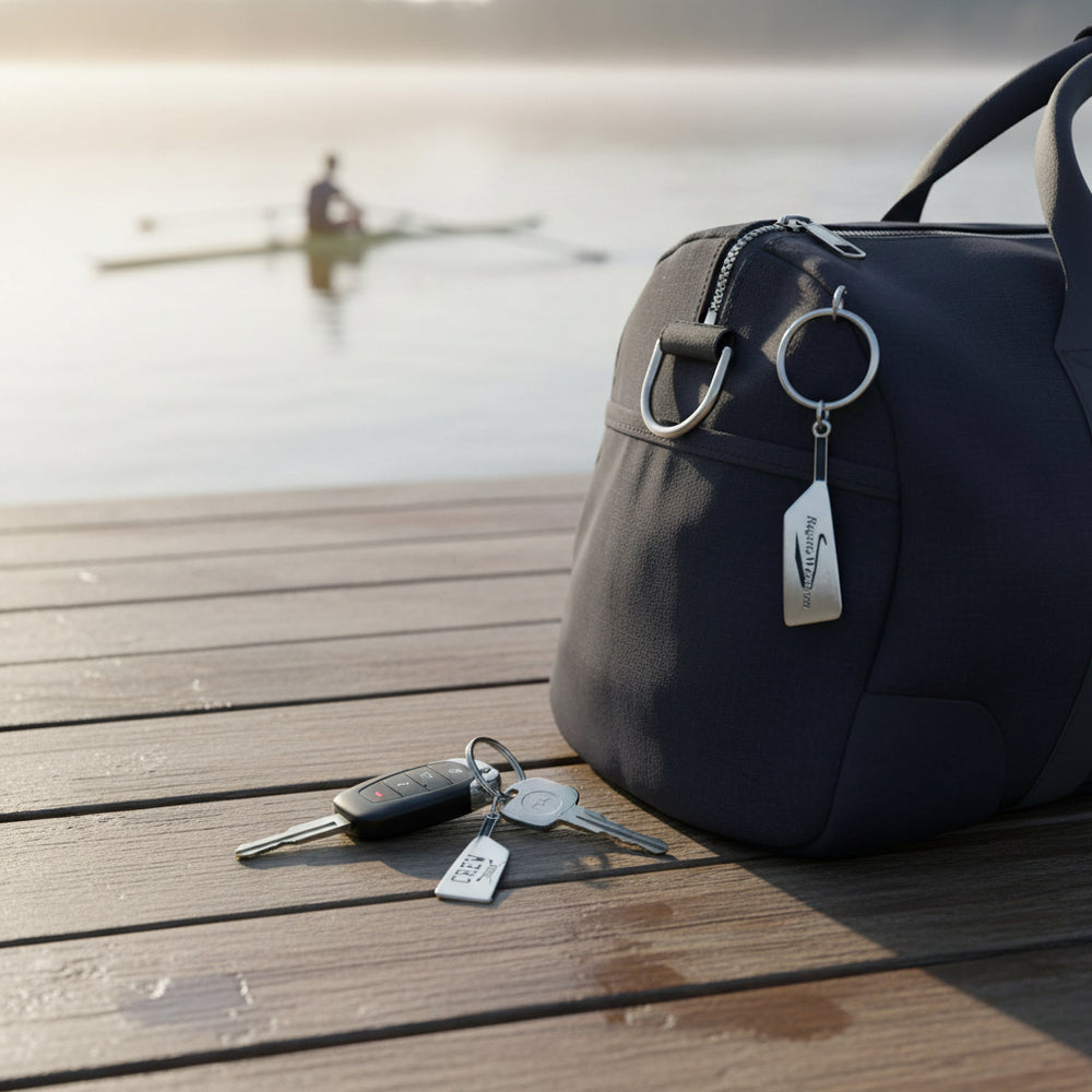 CREW USA Zinc Keychain In Use