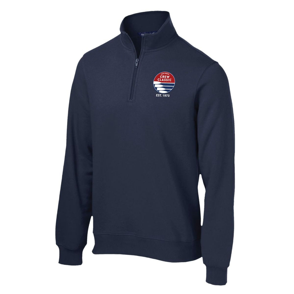 San Diego Crew Classic Cotton 1/4 Zip Sweatshirt Navy